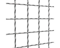 Сетка канилированная рифленая черная, 4 мм, ячейка 50х50 мм, карта 2000*1500 мм